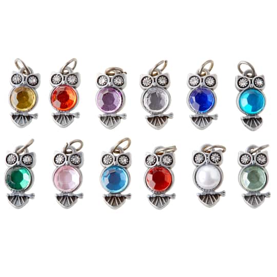 Charmalong&#x2122; Multicolored Owl Charms By Bead Landing&#x2122;